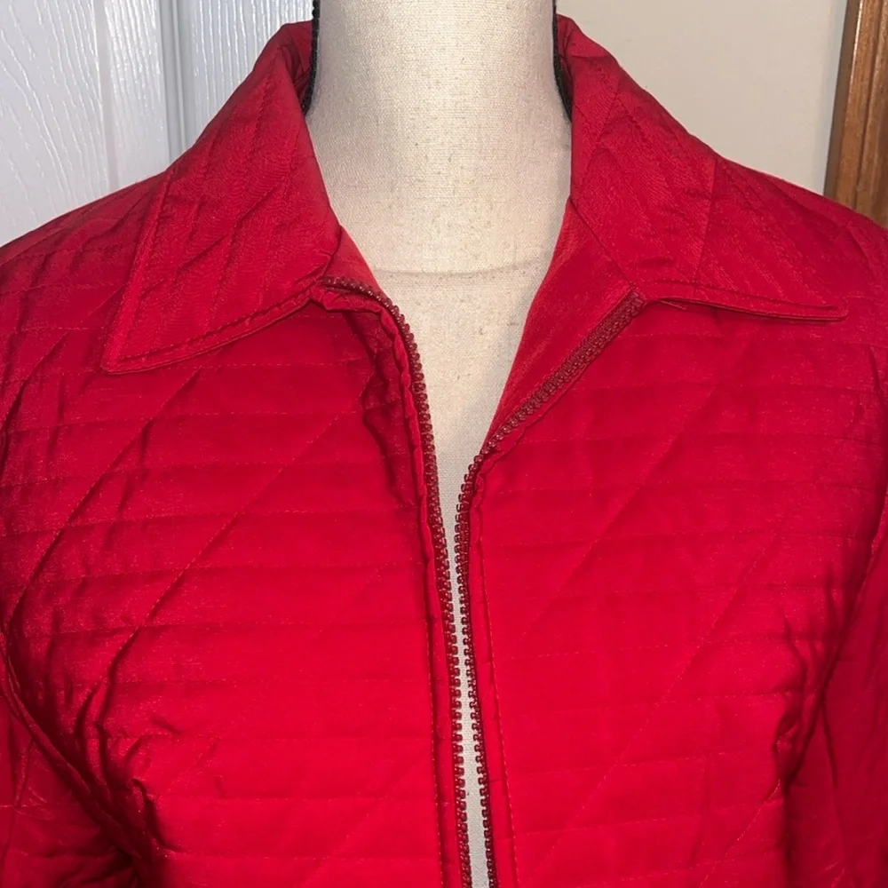 Utex Design Red Puffer Coat - Picture 2 of 8